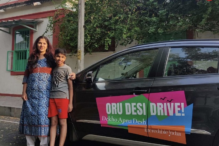 <p>Inspired by Ministry of Tourism, Dr. Mitra Finishes her Drive Through the bylanes of Incredible India! </p>