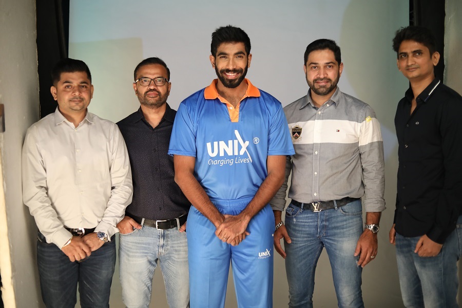 Jasprit Bumrah signs up as Unix brand Ambassador- India’s home-grown Mobile Accessories Brand