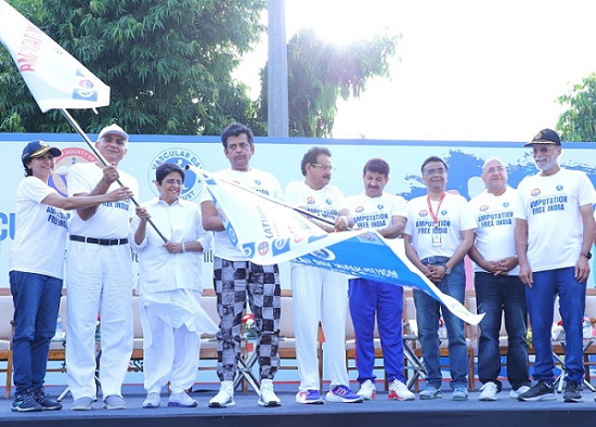 On National Vascular Day, uniting 26 cities across India, Health Minister MoS. Prof. S.P Singh Baghel, Flags Off the Walkathon with a Pledge – Amputation FREE India!